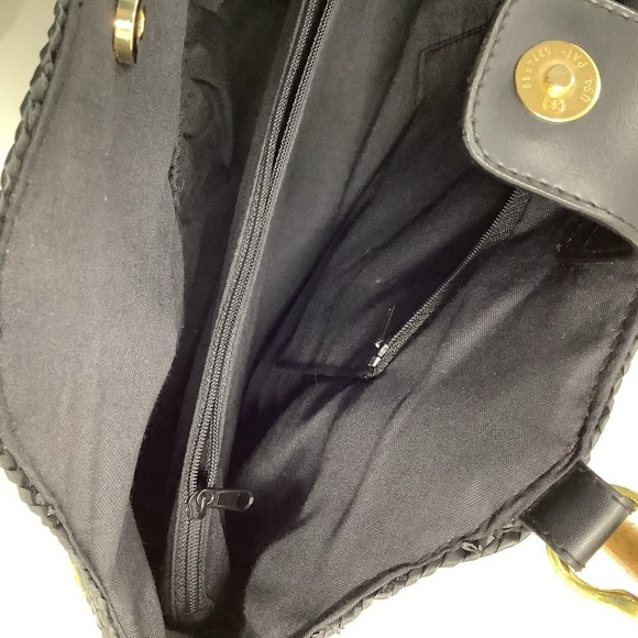 ST. JOHN'S BAY Wheat Straw Brown Woven Bag (Preowned) - Picture 4 of 7